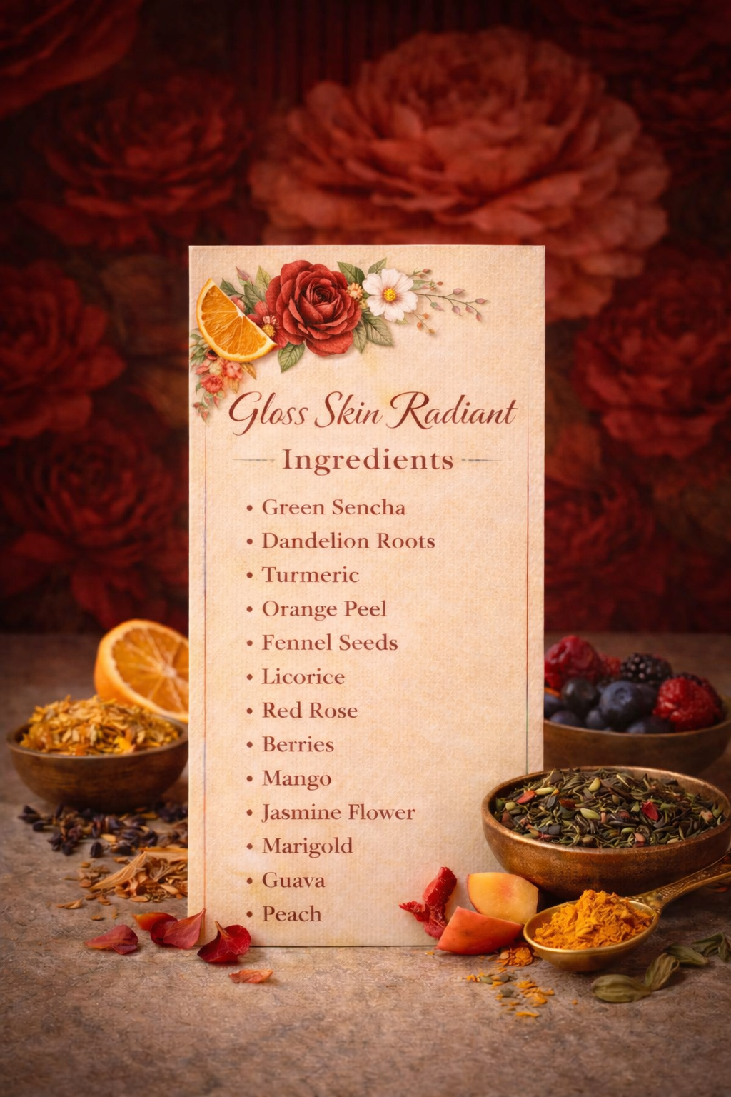 Gloss Skin Radiant Glow Green Tea Bags
