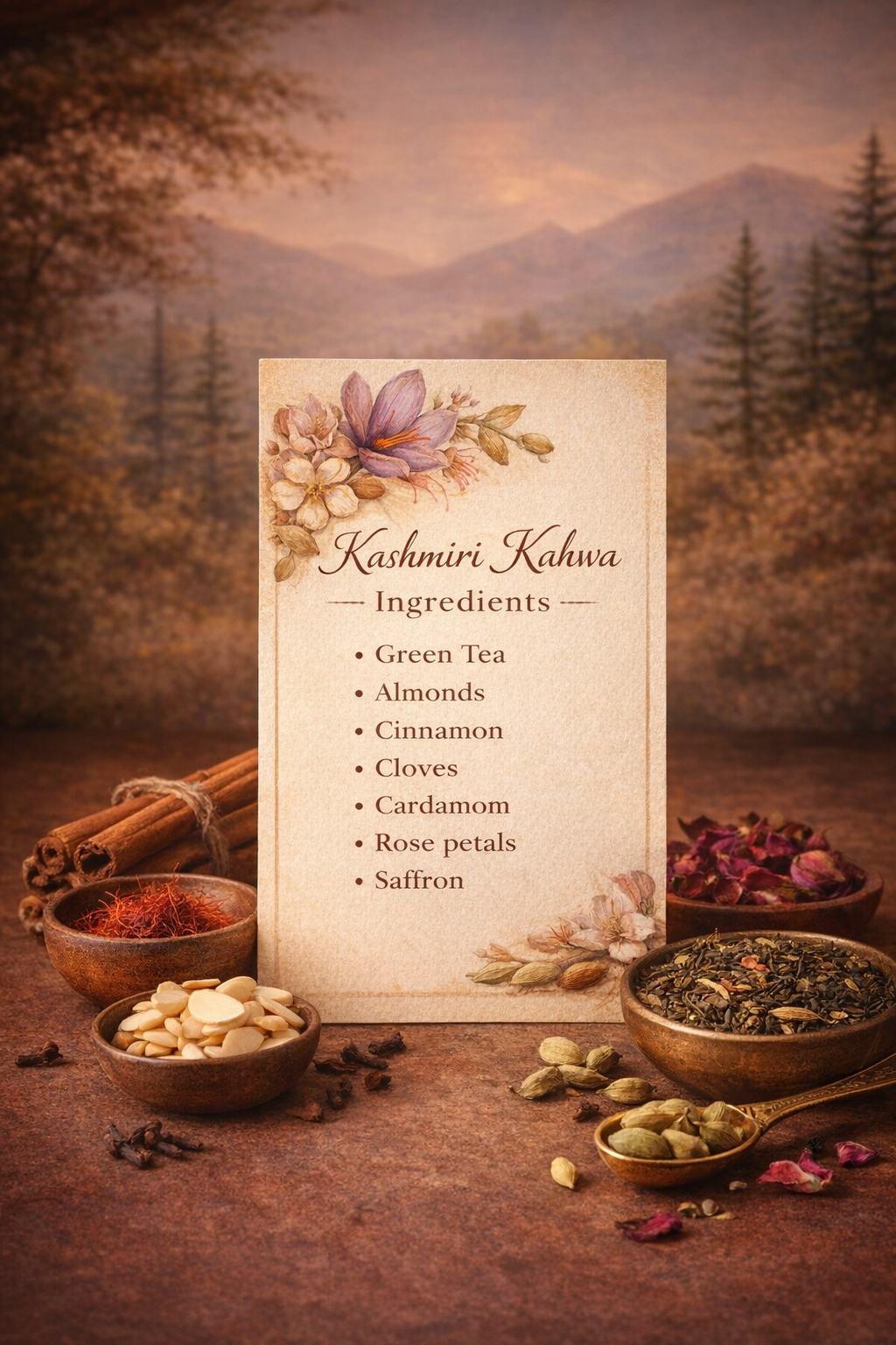 Gulmarg Kashmiri Kahwa Loose Green Tea